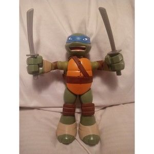 2014 Viacom Playmates LEONARDO Teenage Mutant Ninja Turtle Talking 8.5”